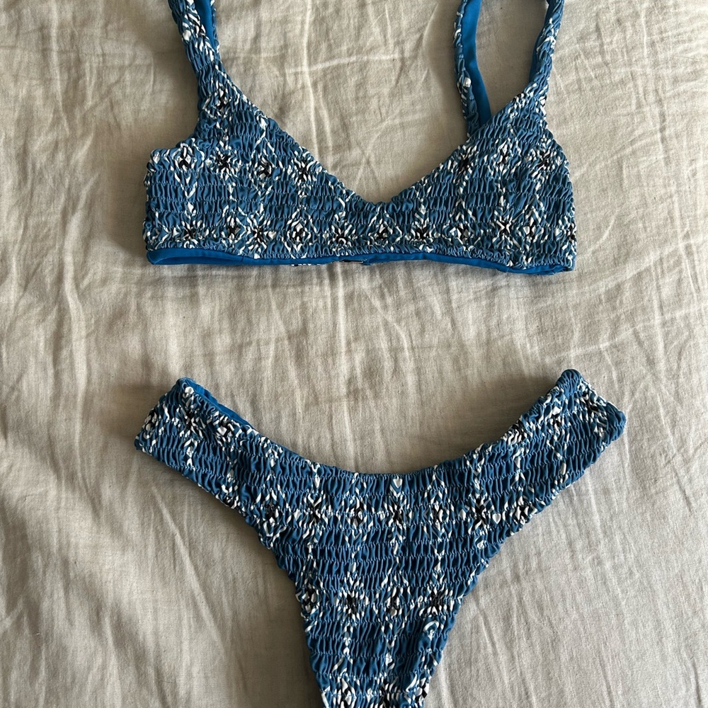 Lahana Swim Blue and White Bikini